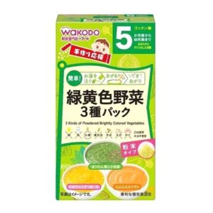 Bột ăn dặm Wakodo 3 vị rau cho bé 5m+ - Hộp