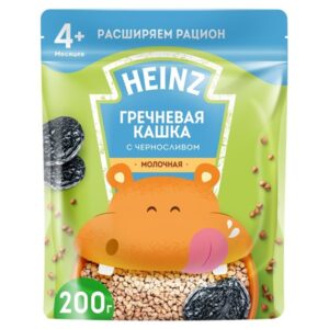 Bột ăn dặm Heinz Nga vị Kiều Mạch và Mận khô 4+ 200g - Gói