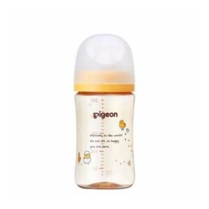 Bình sữa Pigeon Nhật Bản PPSU Plus thế hệ III hình gà con 240ml (3M+) - Cái
