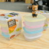 Set 4 hộp nhựa Million pack 80ml nắp dẻo nhiều màu - Set