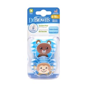 Ty giả Dr Brown's gấu và khỉ 6-18m Xanh (set 2) - Cái