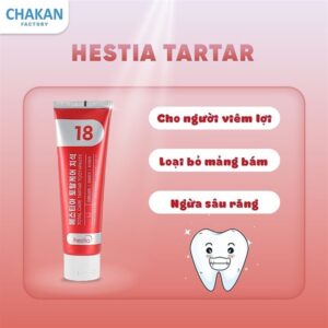 Kem đánh răng Hàn Quốc Hestia Đỏ 120g - Tuýp