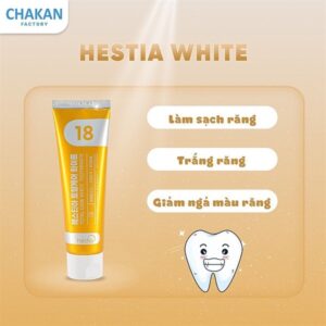 Kem đánh răng Hàn Quốc Hestia Vàng 120g - Tuýp
