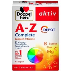 Viên bổ sung vitamin tổng hợp Doppelherz aktiv A-Z Depot 30 viên - Hộp