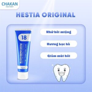 Kem đánh răng Hàn Quốc Hestia Xanh 120g - Tuýp