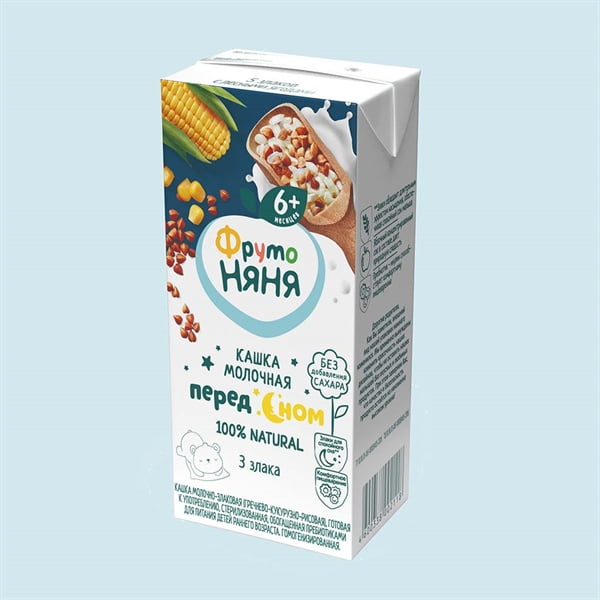 Sữa Fruto ban đêm vị kiều mạch, ngô, gạo 200ml 6M+ - Hộp - Ảnh 2