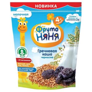 Bột ăn dặm Fruto 4 tháng vị kiều mạch, sữa, mận khô