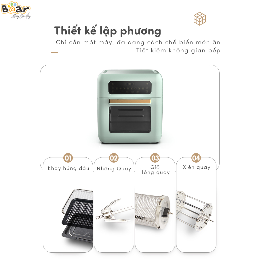 Nồi chiên không khí Bear Model: QZG- A15V1 - Ảnh 4