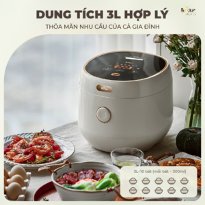 Nồi cơm điện Bear SB-NC30B - Tiếng Việt
