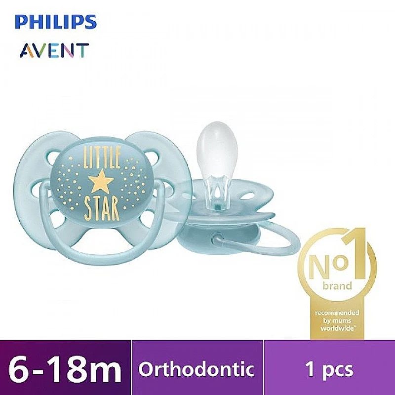 Ty giả Philips Avent siêu mềm 6M-18M màu Xanh (đơn) - Ảnh 2