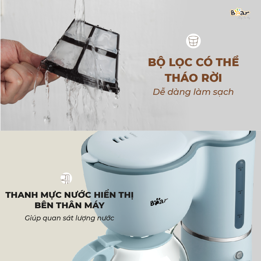 Máy pha trà và cà phê Bear Model: SB- CF06A - Ảnh 4