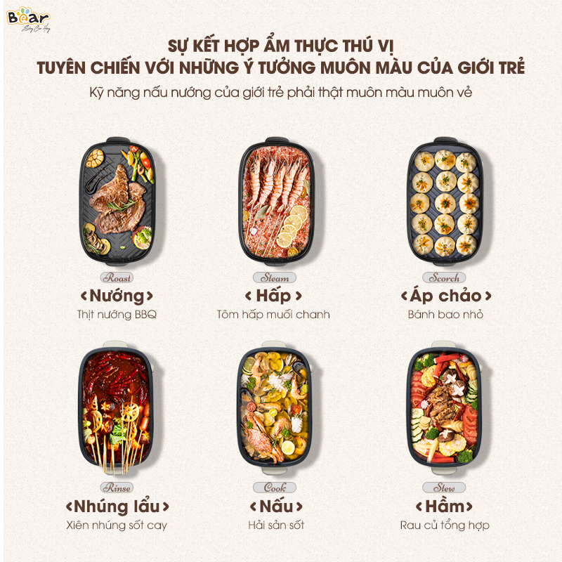 Nồi lẩu Bear SB-NL45K - Ảnh 5