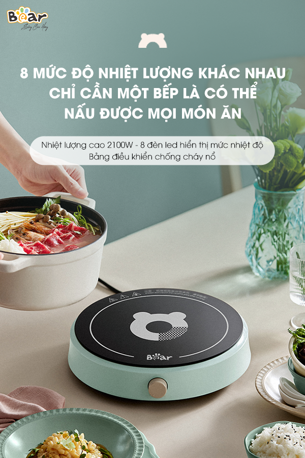 Bếp Từ Bear SB-BT21W - English