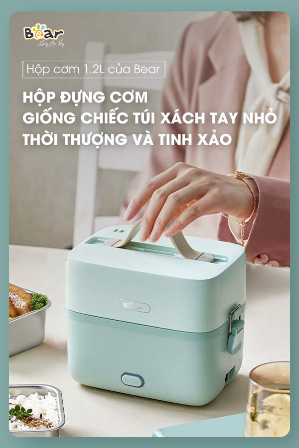 Hộp Cơm Điện Bear SB-HC12L - English - Ảnh 5