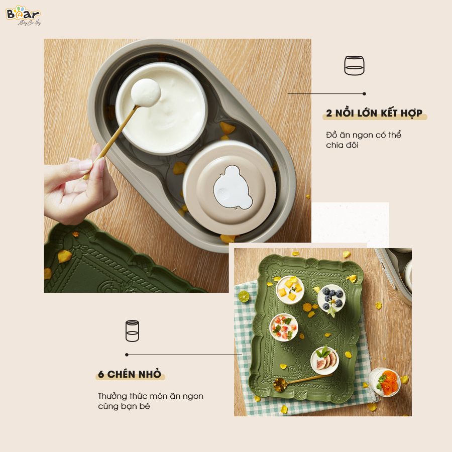 Máy làm sữa chua Bear SB-SC10C - Ảnh 4