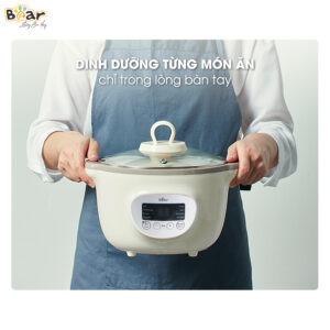Nồi nấu chậm Bear 1.6L SUBE002 - Kem-Việt Nam