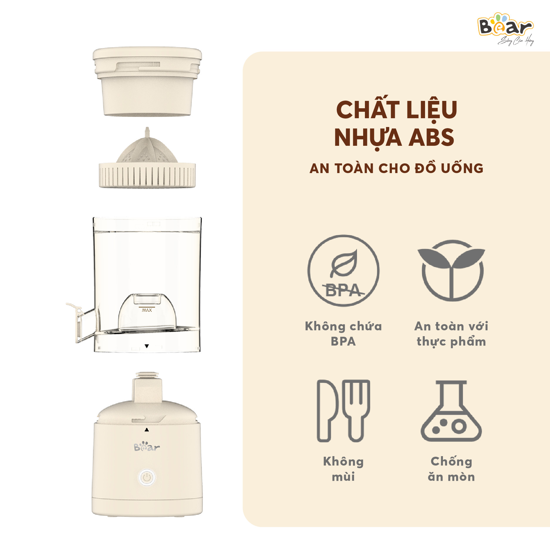 Máy vắt cam Bear Model: ZZJ-F45A5 - Ảnh 5