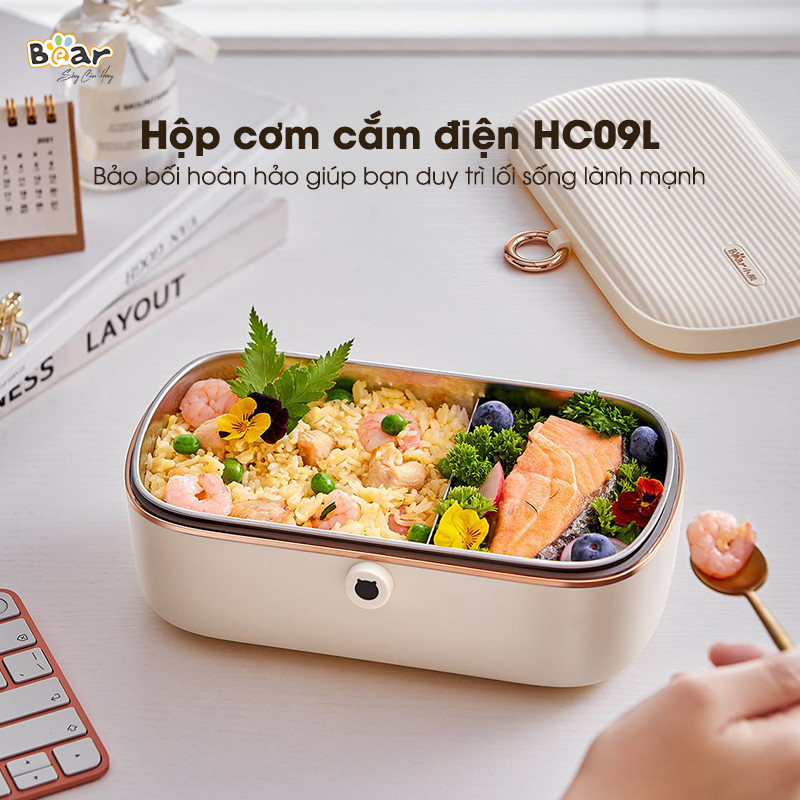 Hộp Cơm Điện Bear SB-HC09L - English - Ảnh 4