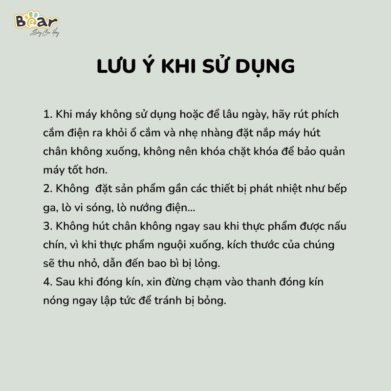 Máy Hút Chân Không Bear SB-CK95W - Ảnh 7