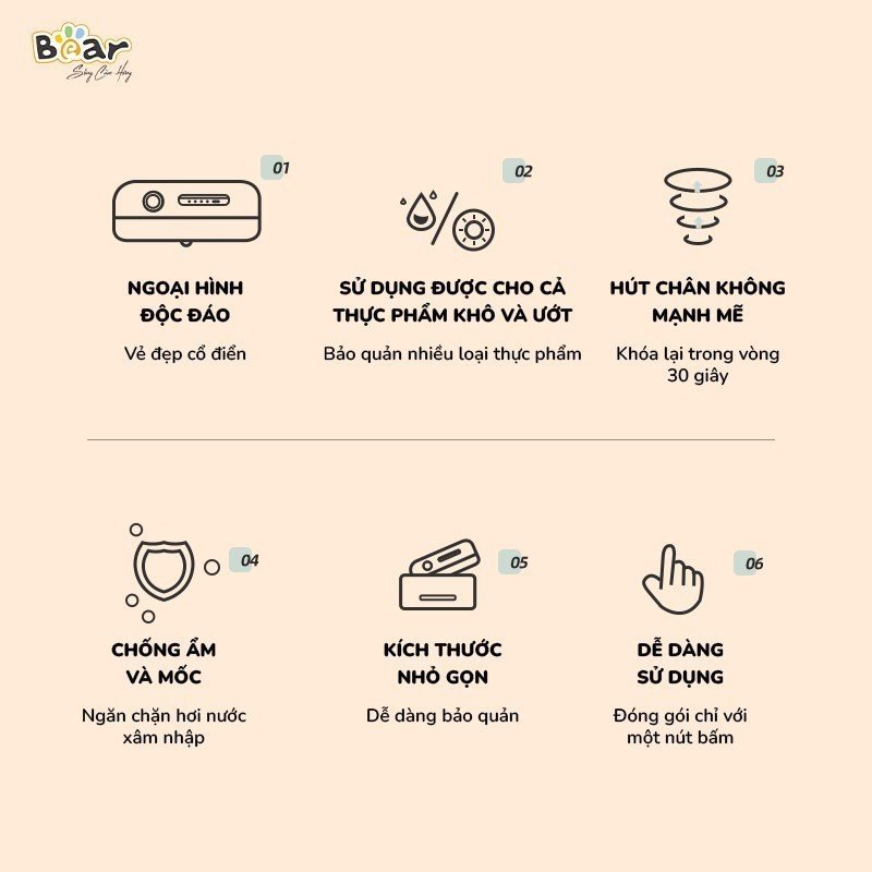 Máy Hút Chân Không Bear SB-CK95W - Ảnh 2