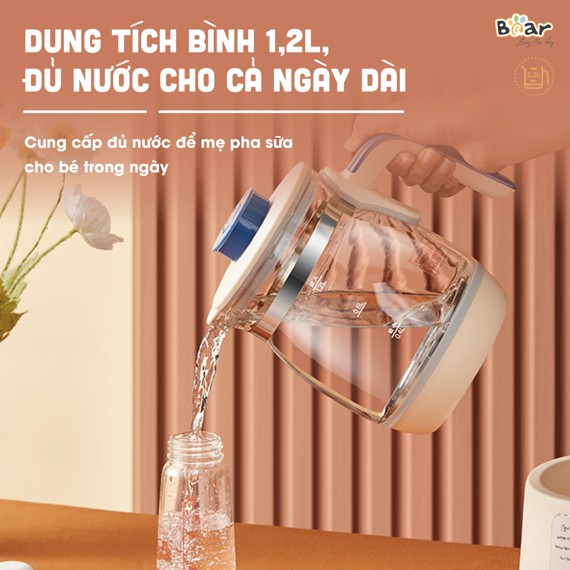 Máy hâm sữa Bear Model: TNQ-D12D1 - Ảnh 8