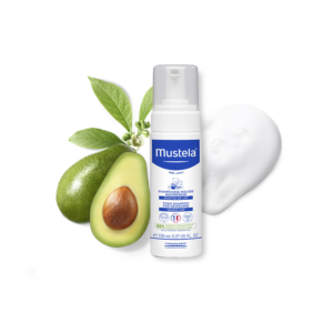Dầu gội tạo bọt (trị viêm da đầu tiết bã - trị cứt trâu) - Mustela FOAM SHAMPOO FOR NEWBORNS - Pháp