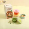 hộp trữ thuỷ tinh Misan - Hộp tròn 130ml (set 3 chiếc)