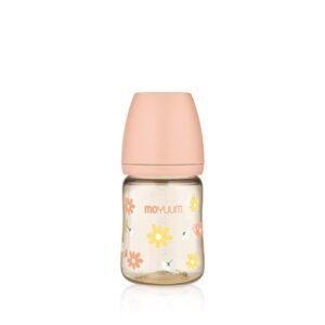 Bình sữa Moyuum Premium PPSU - 170ml - Bản hoa cúc hồng