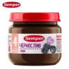 Trái cây nghiền vị mận đen Semper hỗ trợ tiêu hóa, táo bón - lọ 80g 4M (lốc 12 lọ)