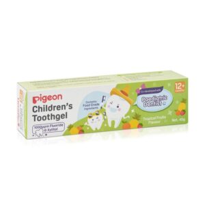Kem đánh răng Pigeon Children's Toothgel hương Trái Cây Nhiệt Đới 45g 12M