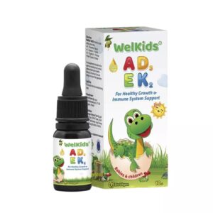 WelKids ADEK® – Bổ sung 4 Vitamin thiết yếu (A, D3, E, K2) 10ml trong dầu oliu hữu cơ cho trẻ từ 0 tháng tuổi