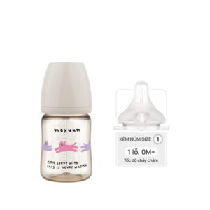 Bình sữa Moyuum hoạ tiết mèo 170ml