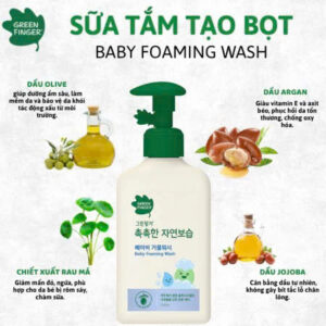 Sữa Tắm Dưỡng Ẩm Tạo Bọt Cho Bé Greenfinger ChokChok Natural 320ml