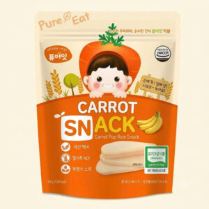 PURE-EAT Bánh gạo ăn dặm hữu cơ vị cà rốt 30g/gói